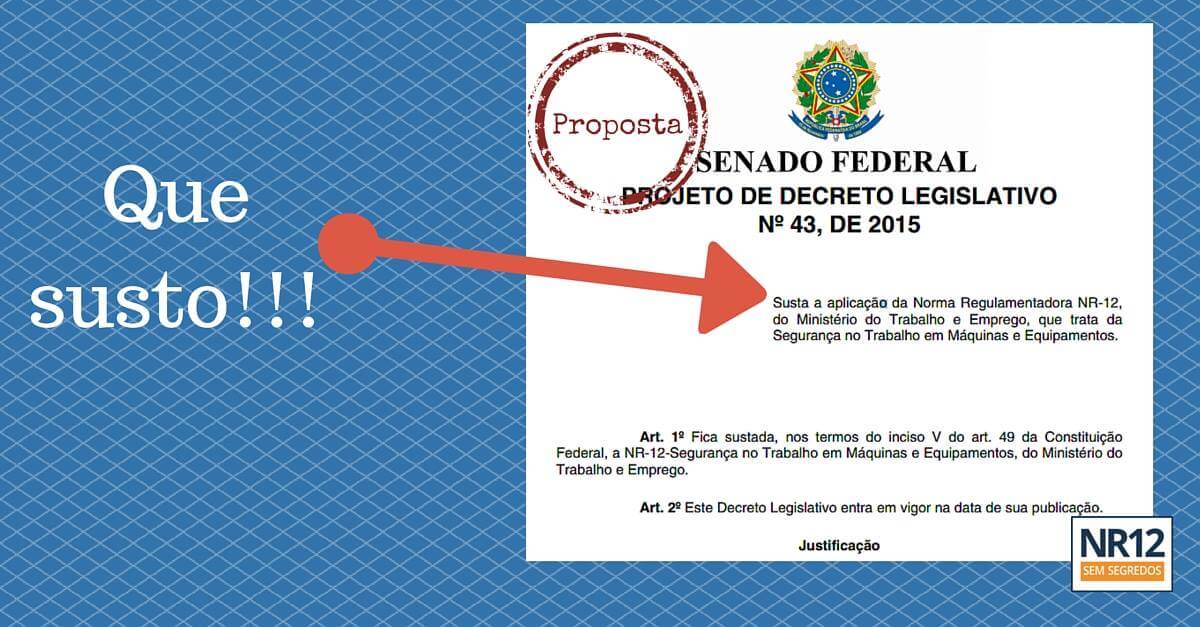 Proposta da suspensão da NR12