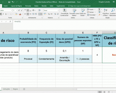 Método HRN para Avaliação de Risco em máquinas